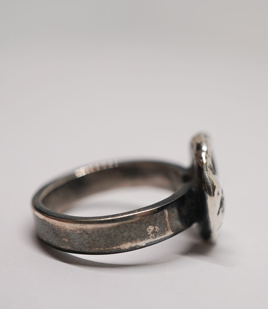 Bague unique en Argent Massif et Diamants.