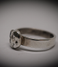 Bague unique en Argent Massif et Diamant.