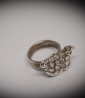 Bague gaufre en Argent Massif.