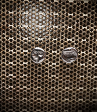 Boucles d'oreilles martelet en Argent Massif.