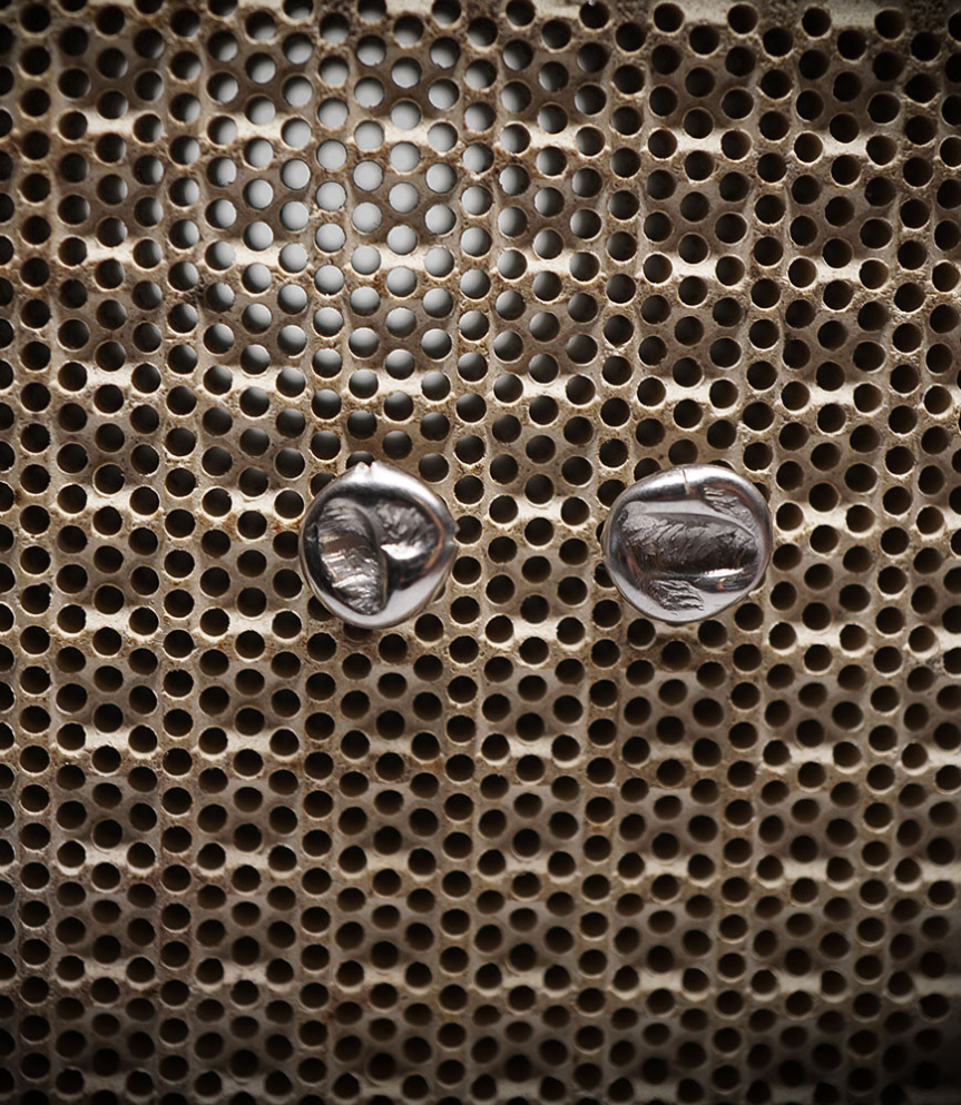 Boucles d'oreilles martelet en Argent Massif.