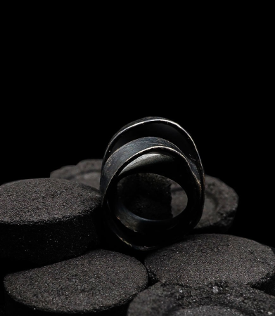 Bague argent de créateur signè Krazystones