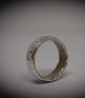 Bague en argent martelet a la main.