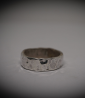 Bague en argent martelet a la main.
