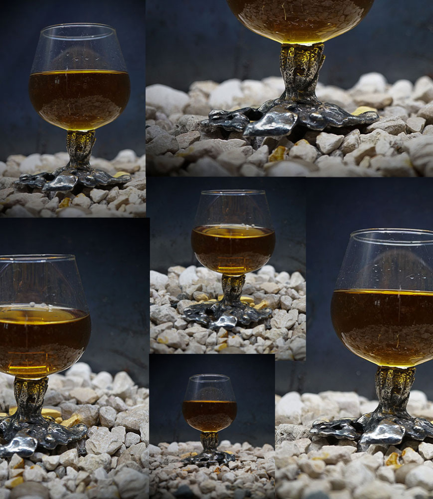 Verre à digestif en argent massif