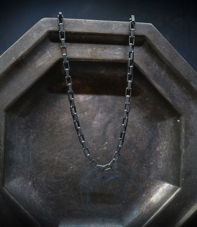 Collier en argent massif farication Anthony Barrouyer.